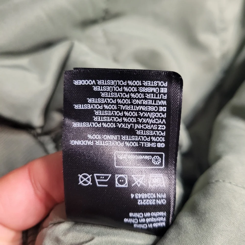 NWT H&M Olive Cropped Bomber Jacket Y2K - Picture 10 of 13